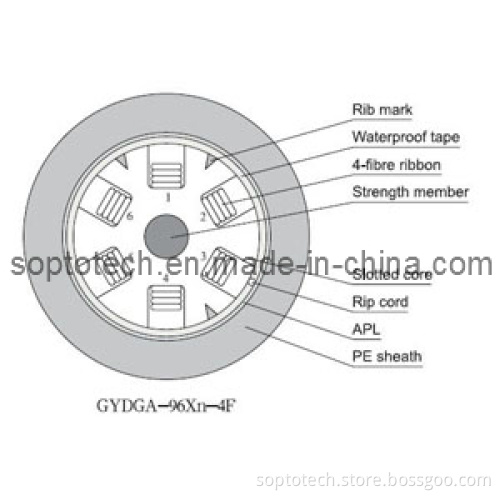 Hope Slotted-Core Fiber Optic Cable with Aluminum Gydga (GYDGA)